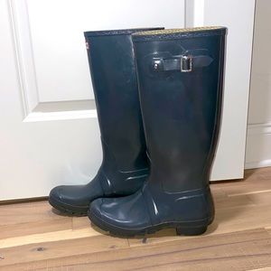 Hunter Rain Boots (gray)
